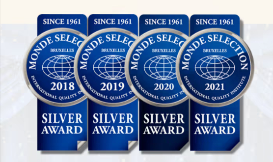 品質の世界基準」であるモンドセレクションを4年連続受賞！